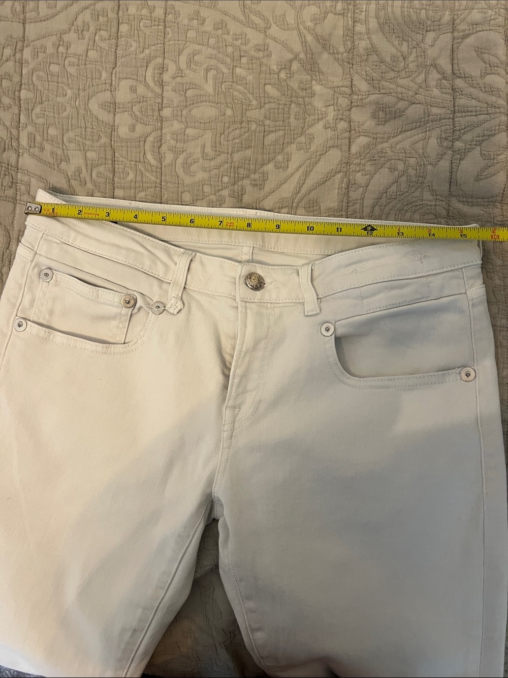 R13 White Cropped Ankle Jeans - Picture 7 of 10